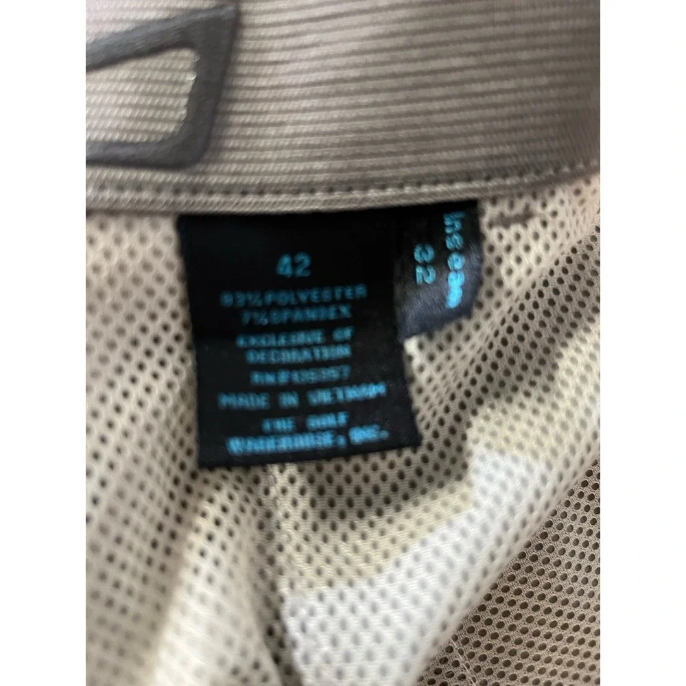 TGW Golf Pants Mens 42x32 Grey Excellent‎ Performance Flat Front Trousers